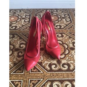 Red BCBG heels